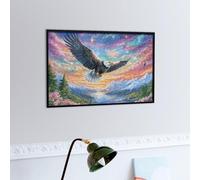 Aigle à tête Blanche Volant Dans le Ciel Bleu Puzzle 300 Piezas Regalo Ideal Original Animal de compagnie Rompecabezas 3D Obra De Arte para Hombres Y Mujeres DIY Creativo Aliviar Estrés 300 PCS