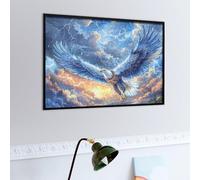 Aigle à tête Blanche Volant Dans le Ciel Bleu Puzzle 500 Piezas Obra De Arte Premium Bêtes fantastiques Rompecabezas Familiar para Adultos Aliviar Estrés Decoración Hogar Moderno 500 PCS