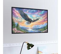 Aigle à tête Blanche Volant Dans le Ciel Bleu Puzzles 1000 Piezas Construir Maquetas Animal de compagnie Rompecabezas para Adultos Desafío Intelectual Juguete Educativo 3D Moderno 1000 PCS