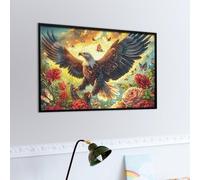 Aigle à tête Blanche Volant Dans le Ciel Bleu Puzzles 1000 Piezas Portátil 3D Faune Sauvage Rompecabezas Familiar para Toda La Familia Maquetas Educativas Construir Aliviar Estrés 1000 PCS