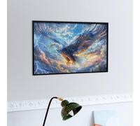 Aigle à tête Blanche Volant Dans le Ciel Bleu Puzzles 300 Piezas Estera Portátil Familiar Faune Sauvage Rompecabezas para Adultos Aliviar Estrés 3D Maquetas Construir DIY Moderno 300 PCS