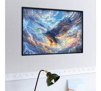 Aigle à tête Blanche Volant Dans le Ciel Bleu Puzzles 500 Piezas Juguete Educativo 3D Interactivo Faune Sauvage Rompecabezas Familiar para Toda La Familia Entretenimiento Creativo Decorativo 500 PCS