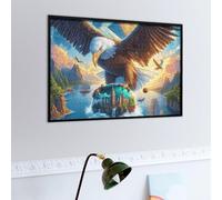 Aigle à tête Blanche Volant Sur le thème de la Terre Puzzle 500 Piezas Decoración De Sala Faune Sauvage Rompecabezas para Adultos 3D DIY Creativo Desafío Intelectual Juguete Educativo 500 PCS