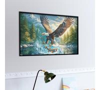 Aigle à tête Blanche Volant Sur Les vagues Puzzle 1000 Piezas Educativo Familiar Interactivo Bêtes fantastiques Rompecabezas 3D para Toda La Familia Aliviar Estrés Decoración Hogar Portátil 1000 PCS