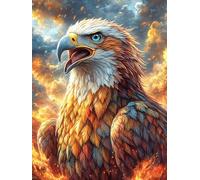 Aigle coloré Dans le Jardin de feu Rompecabezas 300 Piezas Cartón para Toda La Familia Mitos Animal Planta Tiempo Libre Entretenimiento Sin Pantalla 300 PCS