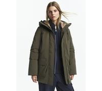 AIGLE Parka extra cálida de largo medio MTD®. Color Caqui