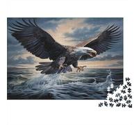 Aigle planantPuzzles 1000 Pièces Pour Adultes, Jeux ÉducatifsPeinture de Nature Sauvage