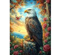 Aigle Royal Dans le paysage de Coucher de Soleil Puzzle 1000 Piezas Cartón Resistente para Parejas Mitos Cuento de Hadas Entretenimiento En Casa Relajación Mental Regalo Aniversario 10