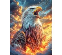Aigle Royal Dans Les flammes Puzzle 300 Piezas Papel Adolescentes Mitos Animal Planta Actividad Días Libres Actividad Mente Colección Rompecabezas Regalo Creativo 300 PCS