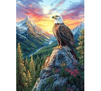 Aigle royal sur le sommet de la montagne Rompecabezas 500 Piezas Cartón Para Toda La Familia Mitos fantásticos Cuento De Hadas Entretenimiento Casero Calmar La Mente Calidad Profesional Detalle De Reg