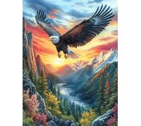 Aigle royal volant au-dessus de la vallée montagneuse Rompecabezas 1000 Piezas Cartón Para Niños Mayores 14 Años Mitos Animal planta Tiempo Libre Actividad Antiestrés Más Vendido Detalle Único Origina