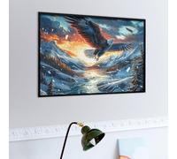 Aigle Volant Dans UNE tempête de vagues Puzzle 500 Piezas 3D Creativo Faune paysagère rêveuse Rompecabezas para Hombres Y Mujeres Decoración Hogar Moderno Construir Maquetas 500 PCS