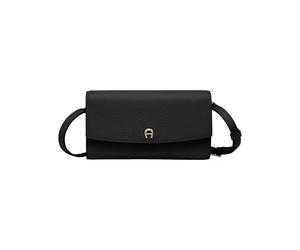 Aigner Billetera con correa de hombro Bolso con solapa negro