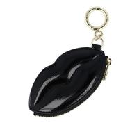 AIGNER Bolsa de moda etiqueta de cuero 12 cm negro