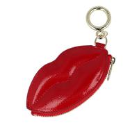 AIGNER Bolsa de moda etiqueta de cuero 12 cm rojo