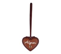 AIGNER Bolsa de moda etiqueta de cuero 8 cm rojo