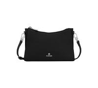 Aigner Bolso con cremallera Pochette Ivy negro con detalles plateados