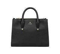 Aigner Bolso Shopper Ivy M negro con detalles dorados