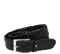 Aigner Business Belt - Cinturón 35 mm Flechtgürtel Leder (black, 115)