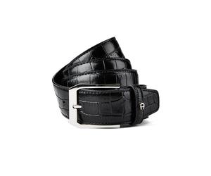 AIGNER Business Cinturón Piel natural 95 cm negro
