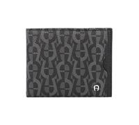 AIGNER Cartera Bloqueo RFID Piel natural 11 cm negro