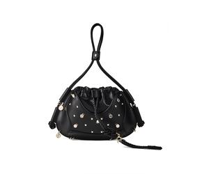 AIGNER Castella Bolsa de hombro Piel natural 29 cm negro