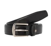 AIGNER Cinturón de negocios de cuero 115 cm negro