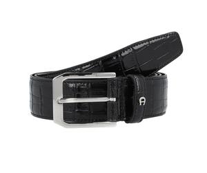 AIGNER Cinturón de negocios de cuero 95 cm negro
