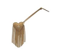 Aigner Colgante de bolsillo con forma de corazón frangia, color beige