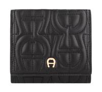 AIGNER Diadora Cartera Protección RFID Piel 9.5 cm negro