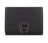 Aigner Tarjetero de cuero Universal negro