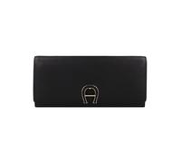 AIGNER Fashion Cartera Bloqueo RFID Piel natural 20 cm negro