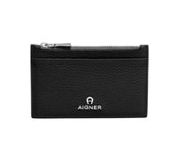 Aigner tarjetero y tarjetero para tarjetas de crédito Ivy Universal negro con detalles plateados