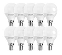 Aigostar - 10 x Bombilla LED E14 Luz Fría, 4.9W 6500K 420lm, Bombillas LED Cálido E14 Casquillo Fino, Bajo consumo, Ahorro de energía, CRI> 80, No Regulable - Caja de 10 Unidades