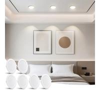 Aigostar 12W Downlight LED Techo Empotrable, 4000K Luz Natural, 1400LM, Φ145-155mm, Foco Empotrable LED Techo para Sala de Estar, Dormitorio, Cocina, Blanco, Cuadrado, 6 Uds