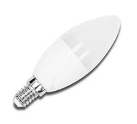 Aigostar - 179076 - bombillas led c37 vela, 7w, casquillo delgado e14, 490 lumen, luz blanca 6400k