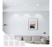 Aigostar 18W Downlight LED Techo Empotrable, 6500K Luz Frío, 2200LM, Ф190-200mm, Foco Empotrable LED Techo para Sala de Estar, Dormitorio, Cocina, Blanco, Cuadrado, 6 Uds