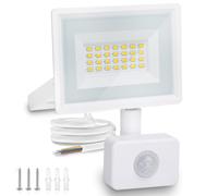 Aigostar 20W Foco LED con Sensor Movimiento PIR,1650 Lumen Super Brillo Focos LED Exterior/Interior,IP65 Impermeable,Blanco Natural 4000K Luz de Seguridad para Jardín, Patio,Garaje,etc.