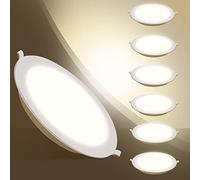 Aigostar 20W LED Einbaustrahler flach, 1700lm, Led Einbauleuchten slim deckenstrahler neutralweiß 4000K deckenspots, AC200-240V, Ф190-200mm