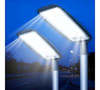 Aigostar 2Uds Farola LED, 100W, luz blanca fría 6500K, 9300lm. Luz LED Para Exterior, Impermeable IP65, Protección de Impactos IK08. Iluminación LED para Patios, Aparcamientos, Canchas,Calle,Jardines