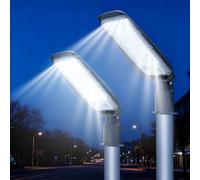 Aigostar 2Uds Farola LED, 50W, luz blanca fría 6500K, 4500lm. Luz LED Para Exterior, Impermeable IP65, Protección de Impactos IK08. Iluminación LED para Patios, Aparcamientos, Canchas,Calle,Jardines