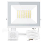 Aigostar 30W Foco LED con Sensor Movimiento PIR,2700LM Super Brillo Focos LED Exterior, IP65 Impermeable, Blanco Frío 6500K Luz de Seguridad para Jardín, Patio,Garaje, etc.