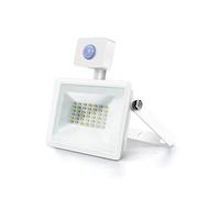 Aigostar 30W Foco LED con Sensor Movimiento PIR,3160LM Super Brillo Focos LED Exterior, IP65 Impermeable, Blanco Natural 4000K Luz de Seguridad para Jardín, Patio,Garaje, etc.