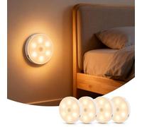 Aigostar 4 Piezas Luz Nocturna LED Magnética con Sensor de Movimiento