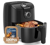 Aigostar Air Fryer Con Papel Freidora Aire 100 Unidades- Freidora de aire 1500W, Freidora sin aceite con capacidad de 4L, con circulación de aire rápido, temperatura ajustable .Libre BPA