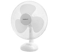 Aigostar Allace 33JTO - Ventilador de mesa con 3 velocidades, Ventilador sobremesa 42 cm, oscilación silencioso de 80 grados, potencia 45 W, color blanco. Diseño exclusivo.