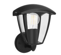 Aigostar Aplique pared Exterior Impermeabilidad IP44 y casquillo gordo 27 Aplique Exterior con Pantalla Transparente. luces exterior pared perfecta patio, jardín, Moderno A (bombilla no incluida)