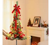 Aigostar Árbol de Navidad Plegable de con Luces LED 1.8 m, Luz Amarilla Cálida, 150 LED, 8 Modos, Temporizador, Ip44, con Cable de 3 M, para Decoraciones Navideña, Exhibición del Hogar
