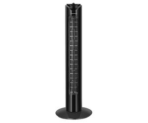 Aigostar Benson - Ventilador de Torre, 3 Velocidades, Oscilación de 85º, Silencioso, Temporizador 120 min, 82 cm de Alto, Diseño Compacto, Fácil Instalación. Ventilador de Pie Portátil 45W