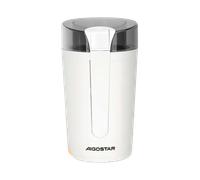 Aigostar Blanche - Molinillo de Café Eléctrico, con Cuchilla de Acero Inoxidable, Semillas Especias Frutos Secos Molinos de Cuchillas de 200W Potencia, Capacidad 60gr con Cepillo para Limpieza, Blanco